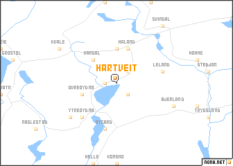 map of Hårtveit