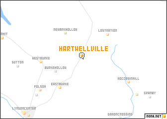 map of Hartwellville