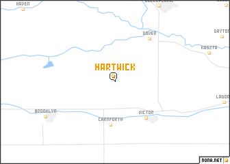 map of Hartwick