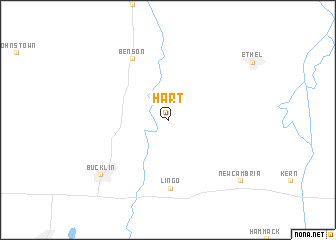 map of Hart
