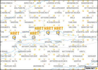 map of Hart