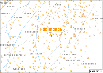 map of Harūnābād