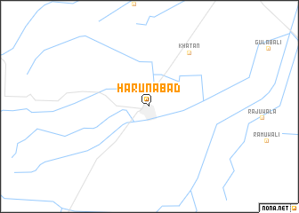 map of Hārūnābād