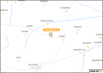 map of Hārūnah