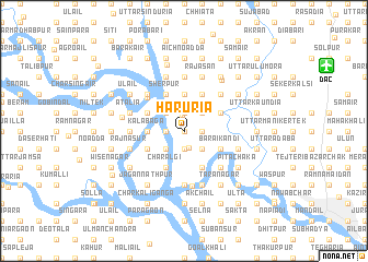 map of Hāruria