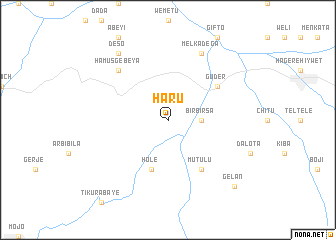 map of Haru