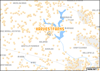 map of Harvest Farms