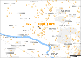 map of Harvest Hunt Farm