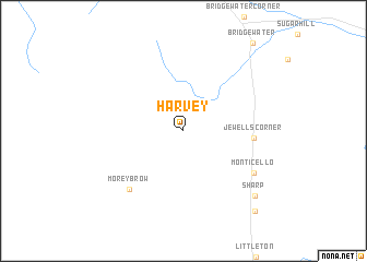 map of Harvey