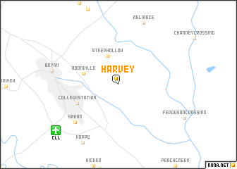 map of Harvey