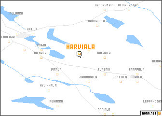 map of Harviala