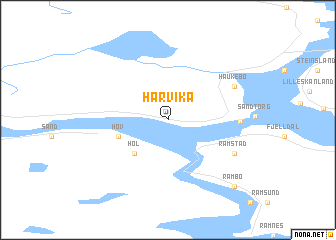 map of Hårvika