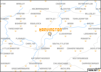 map of Harvington