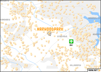 map of Harwood Park