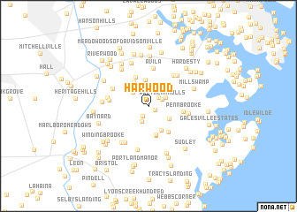 map of Harwood