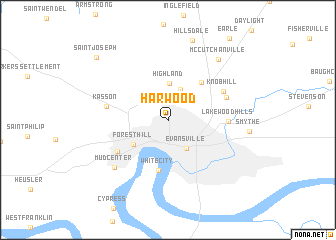 map of Harwood