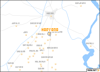 map of Haryāna