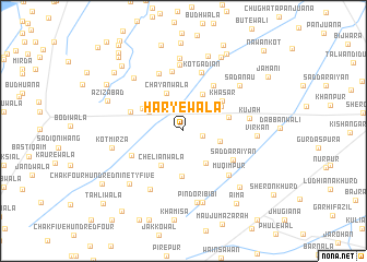 map of Haryewāla