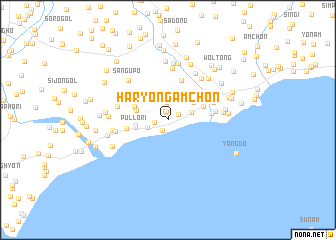 map of Haryŏngam-ch\