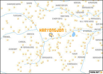 map of Haryongjŏn