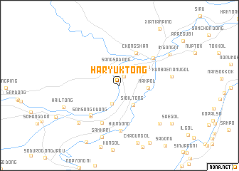 map of Haryuk-tong
