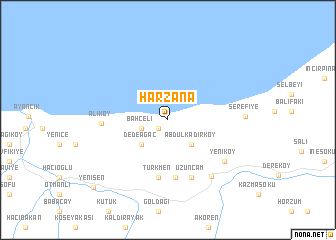 map of Harzana