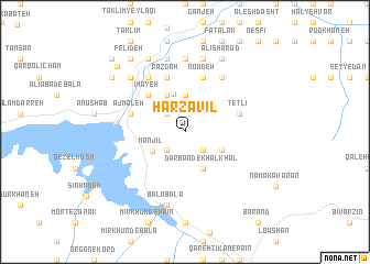 map of Harzavīl