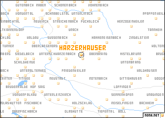 map of Harzerhäuser