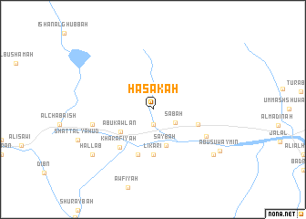 map of Ḩasakah