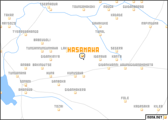 map of Hasamawa