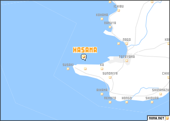 map of Hasama