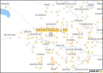 map of Ḩasan ‘Abdollāh