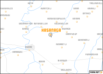 map of Hasanağa