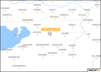 map of Hasanağa