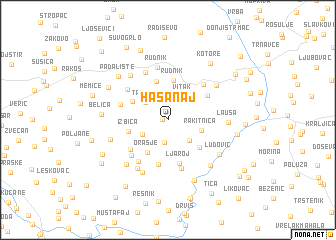 map of Hasanaj