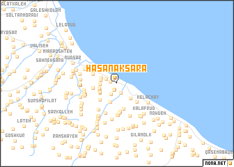 map of Ḩasanak Sarā