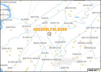 map of Ḩasan al Falāḩah