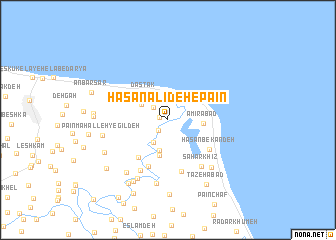 map of Ḩasan ‘Alī Deh-e Pā\