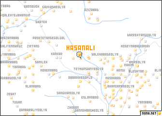 map of Ḩasan‘alī