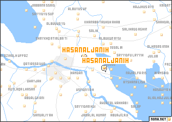 map of Ḩasan al Janīḩ