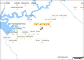 map of Ḩasan Āqā