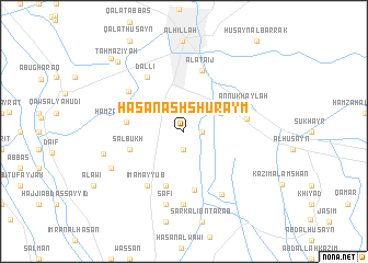 map of Ḩasan ash Shuraym