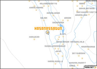 map of Ḩasan as Sa‘dūn