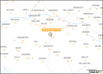 map of Hasanāwā