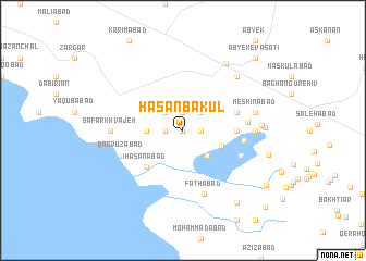 map of Ḩasan Bakūl