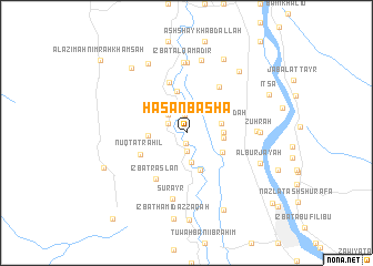 map of Ḩasan Bāshā