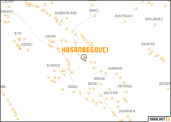 map of Hasanbegovci