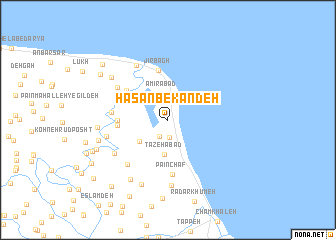 map of Ḩasan Bekandeh
