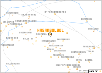 map of Ḩasan Bolbol