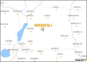 map of Hasancalı